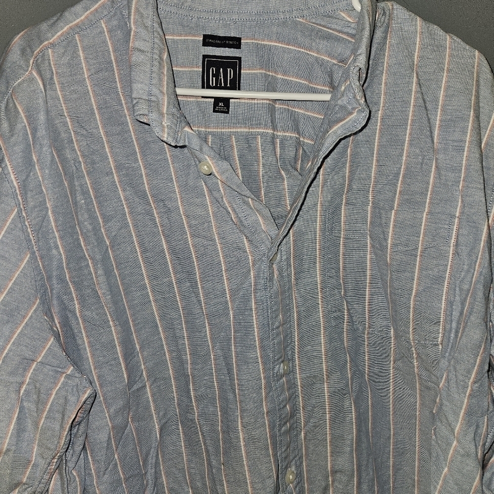 Gap Mens Long Sleeve Button Up Dress Shirt Size Xl - Picture 5 of 11